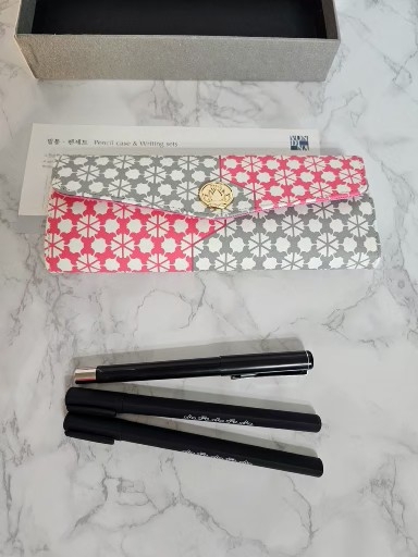 새상품-  본다니 불교문화상품 필통 펜 세트 /소원성취, 학업성취기원