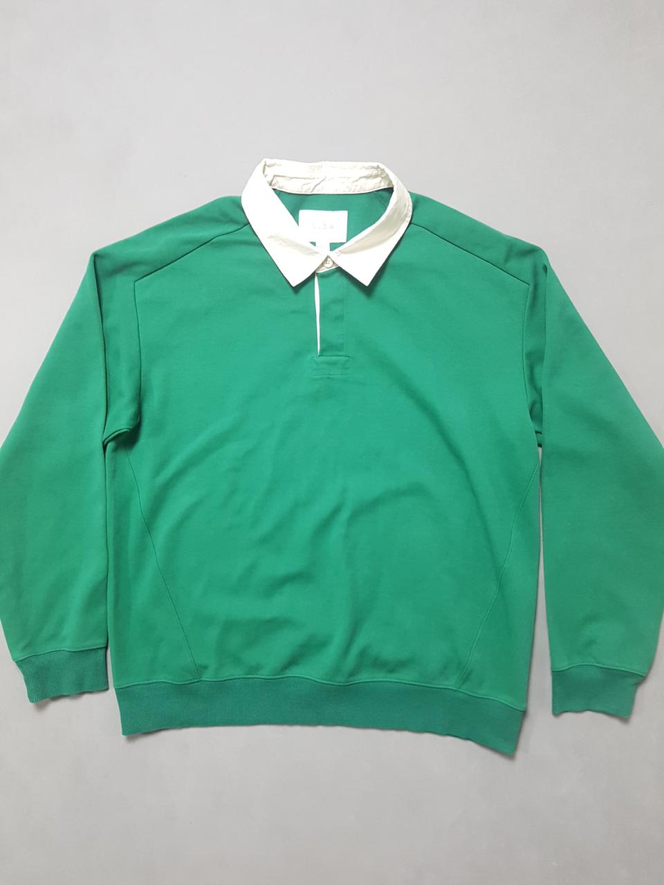 [105] 코오롱 에스로우 23SS 럭비 맨투맨 그린