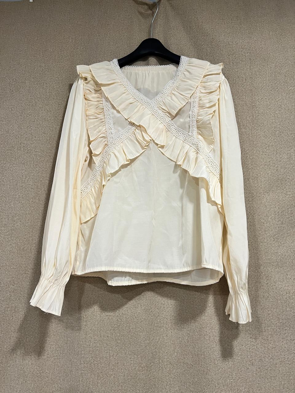 [편집샵] 레이스 블라우스 / F(55-66)