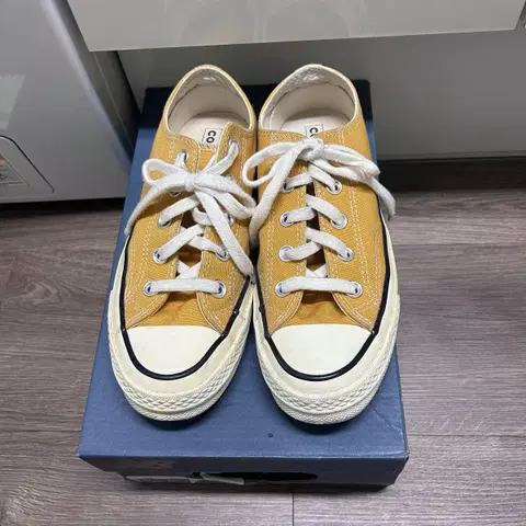 컨버스 척70 로우 컨버스 썬플라워 230