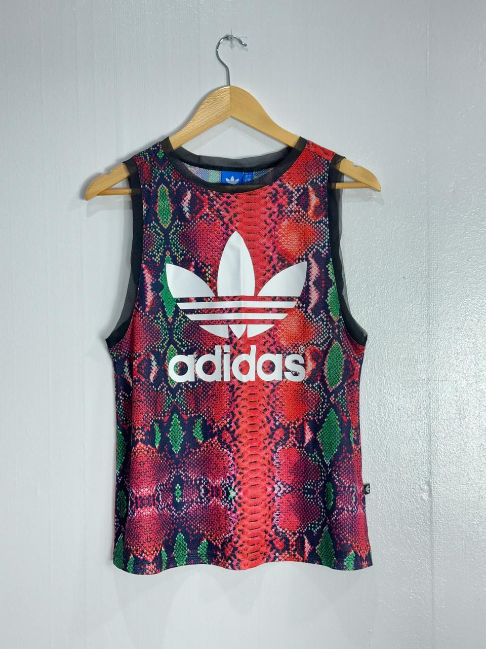 아디다스 뱀피스킨 시스루 나시티