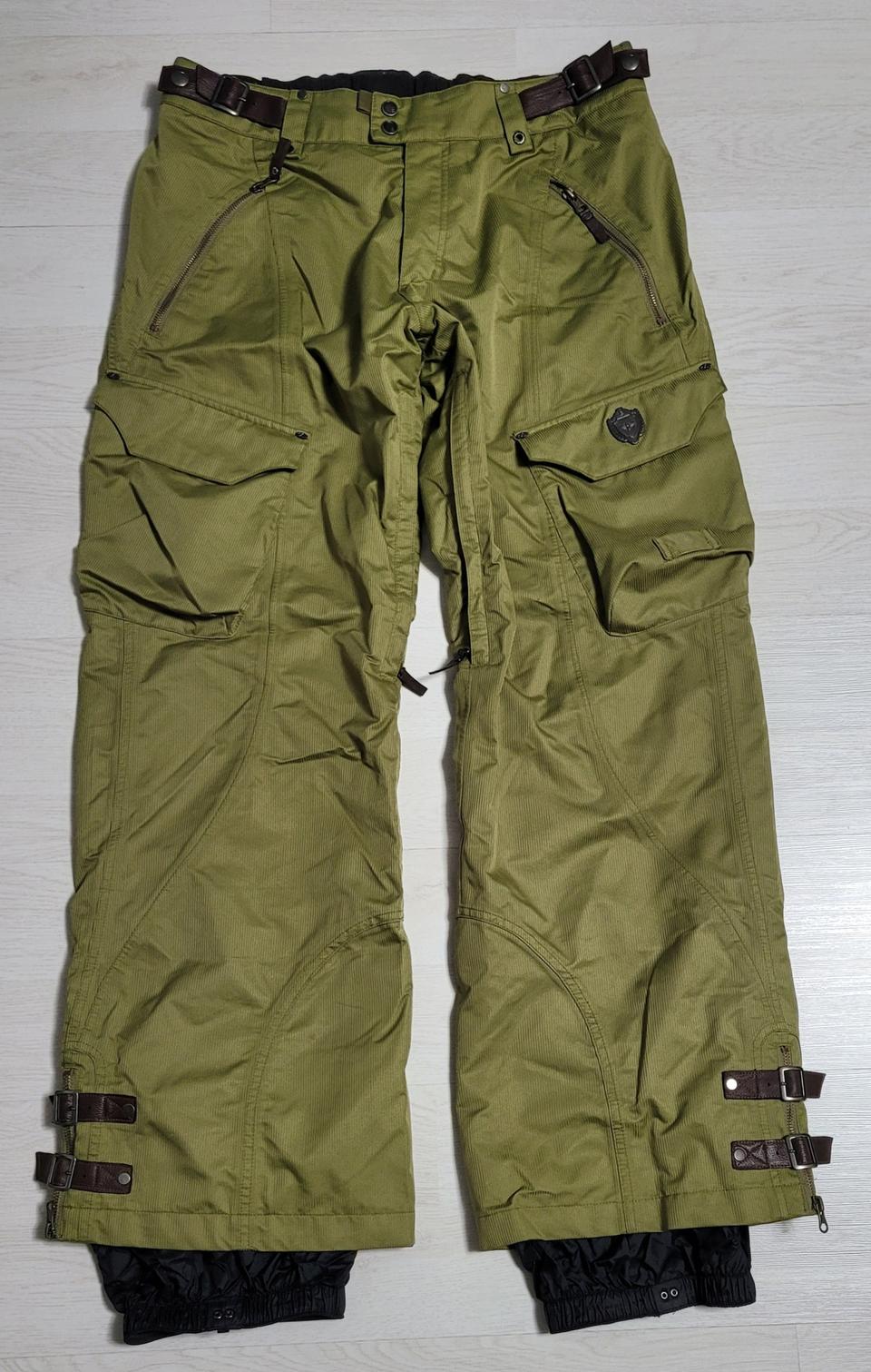 버튼 BURTON 스키 스노우보드 가죽장식 팬츠 L(32~33)