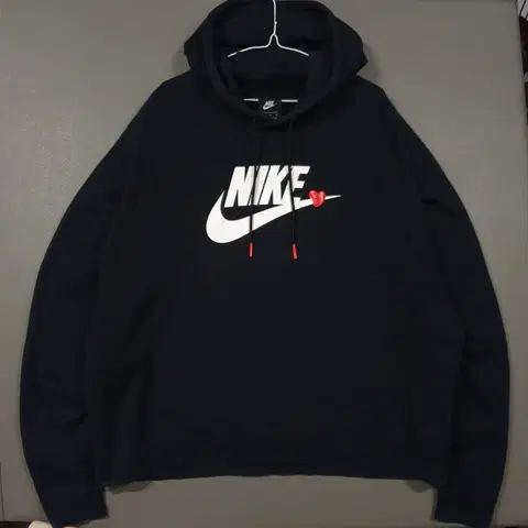 XL) 나이키 신형 V-day 발렌타인데이 한정판 스웻 후드티 후디 블랙