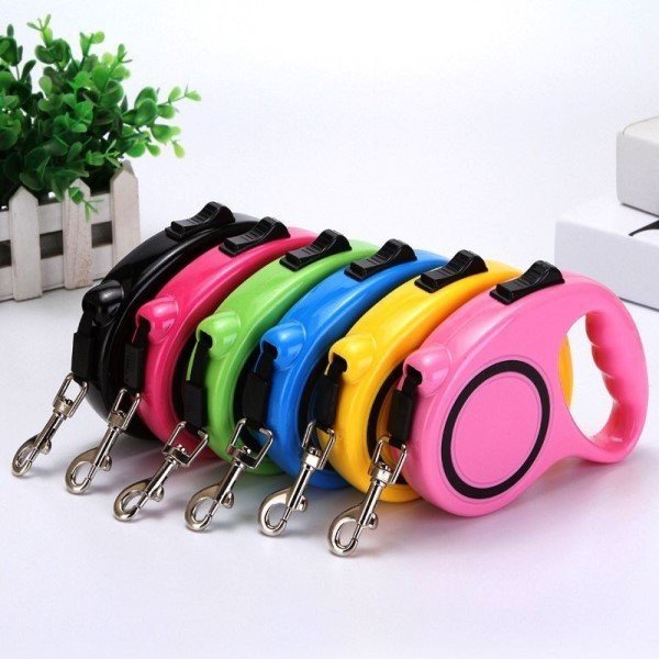 새 랜덤 발송 5m 강아지 자동 리드줄 가슴줄 목줄 자동줄 외출 용품