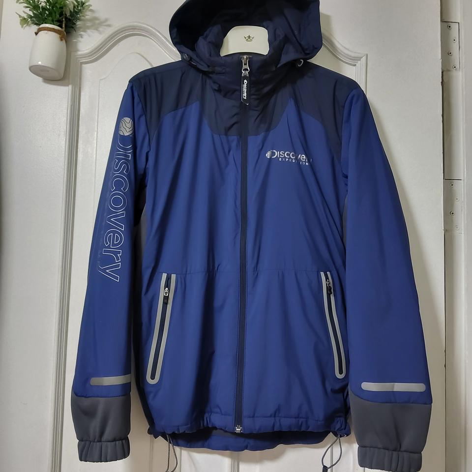 디스커버리 후드 누빔 집업 바람막이 여자 95 55 66