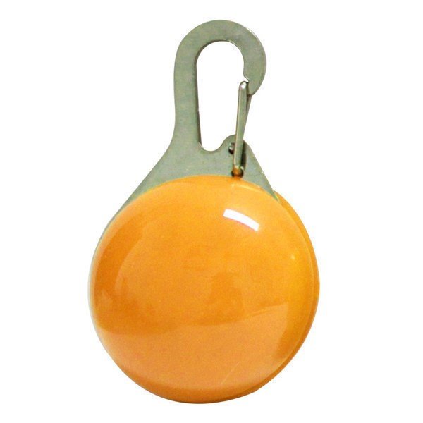 새 오렌지색 LED 야광 방울 펜던트 목걸이 목줄 인식표 안전등