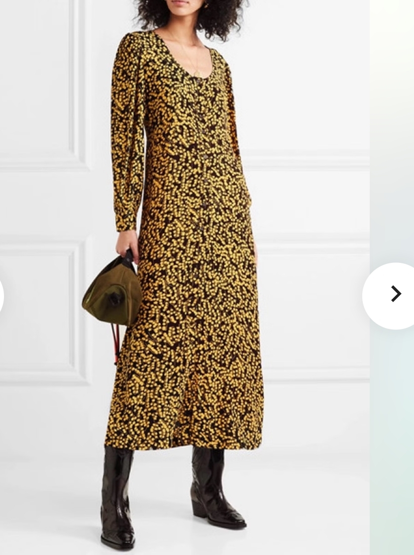 가니 GANNI 멀티컬러 플로럴 롱 원피스 36 사이즈- 미사용제품