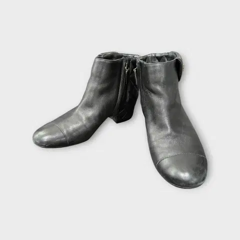 [37 1/2]샤넬 퀄팅 앵클 부츠