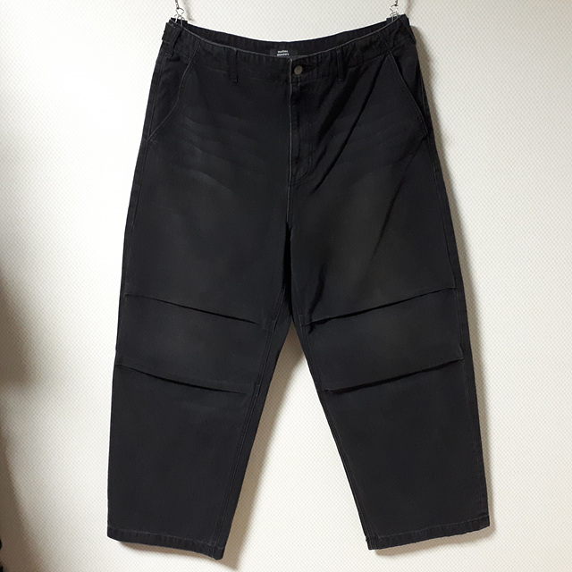 38/무신사스탠다드 워싱블랙 파라슈트 팬츠/38-271