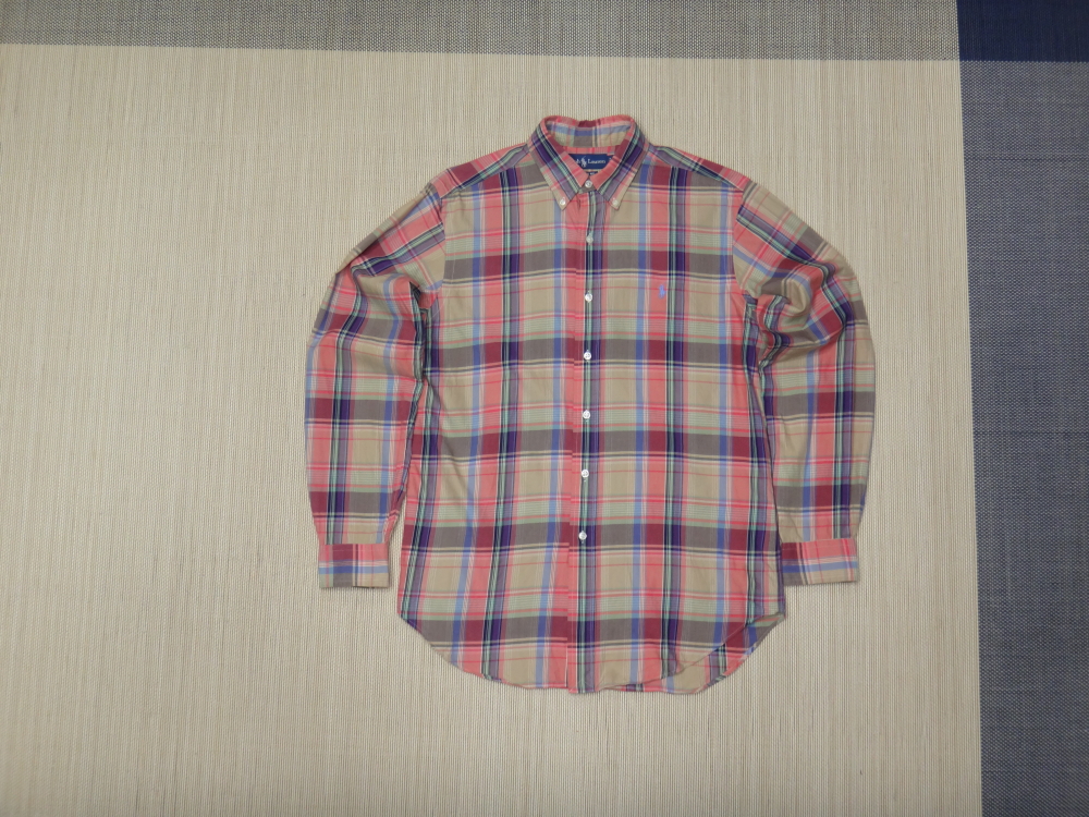 (95) 폴로랄프로렌 남성 빅체크 긴팔 면 셔츠