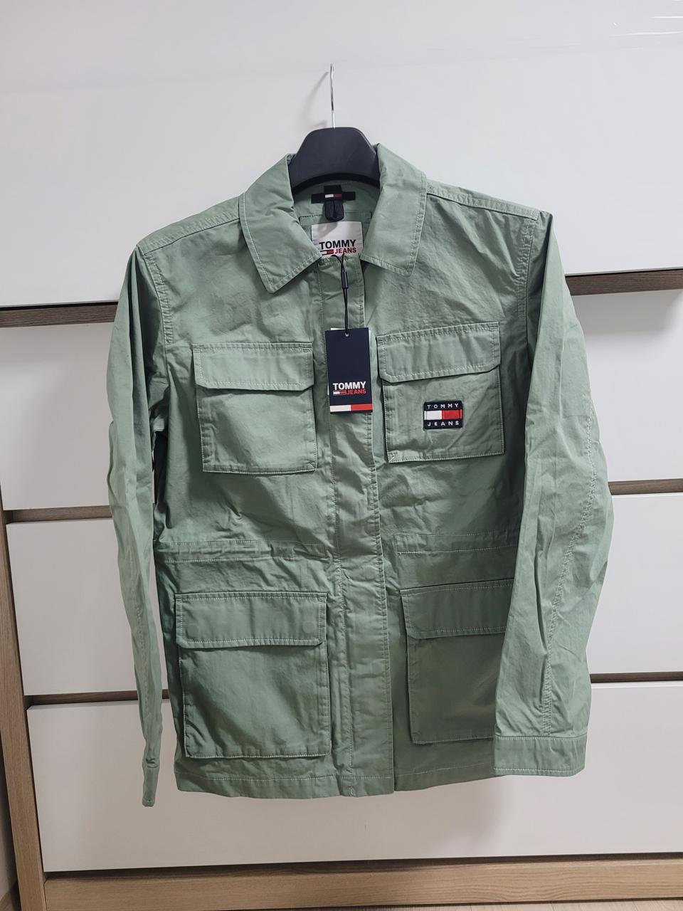 새상품)TOMMY 타미 여성 포켓 코튼 자켓 S,M