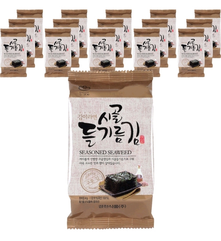 무배 들기름김 4g 16개.32개.도시락김.김