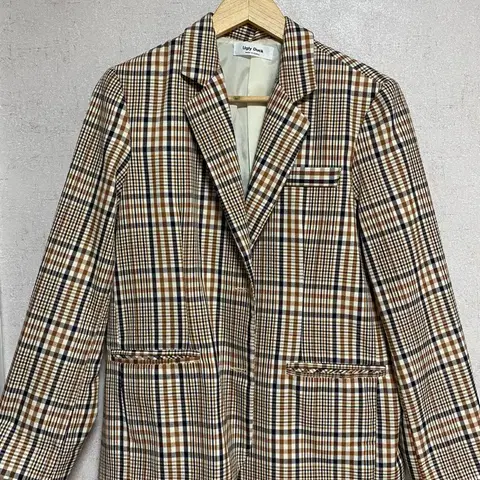 국산 고퀄 도매택 모카무스 체크 자켓 올드머니룩 핀터레스트코디 보호시크