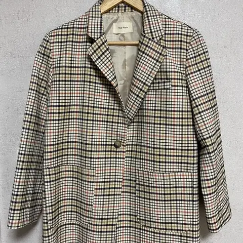 체크 박시 오버핏 자켓 아우터 모카무스 보호시크 보세 고퀄 도매택 드뮤어