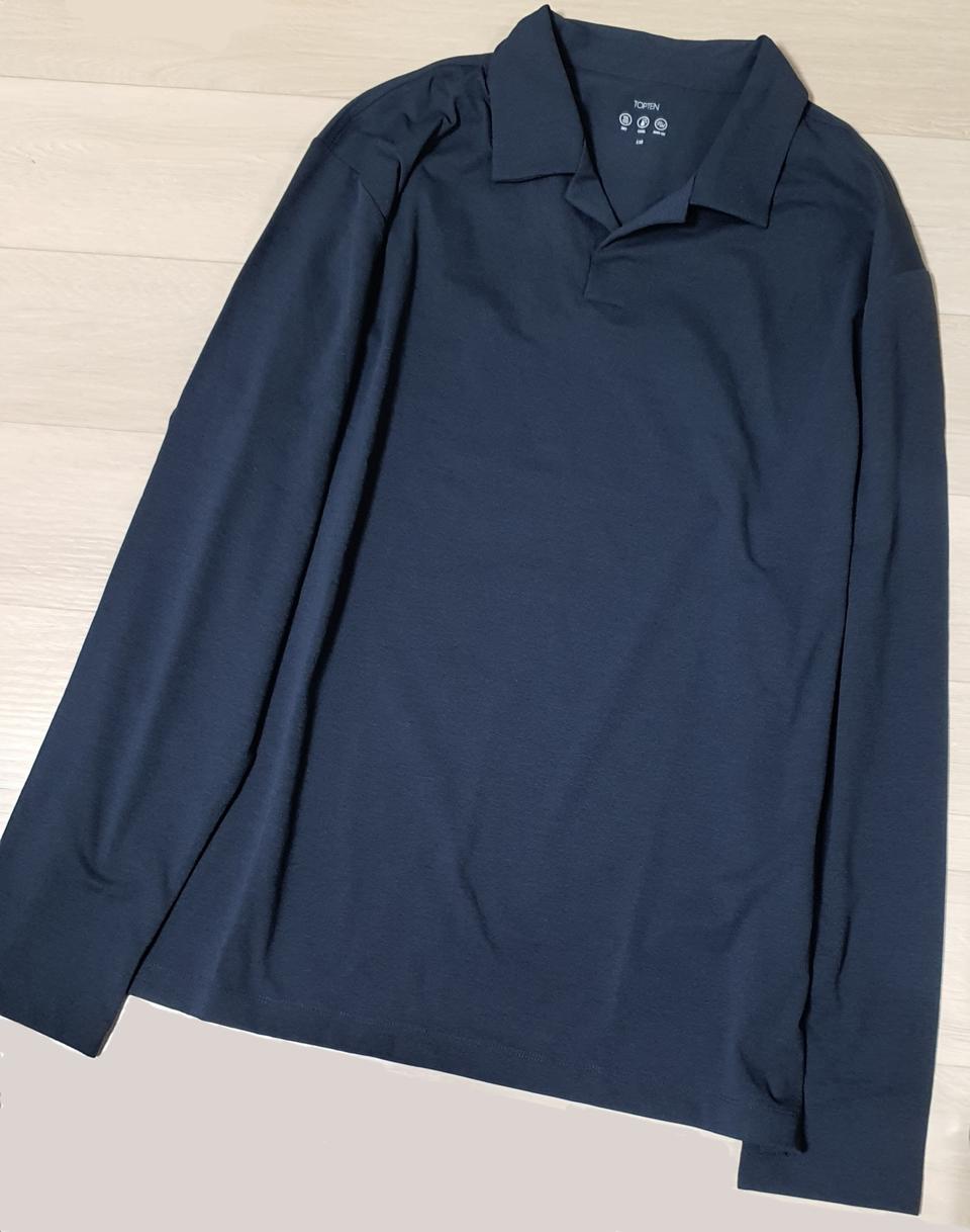 택포 탑텐 네이비 긴팔 티셔츠