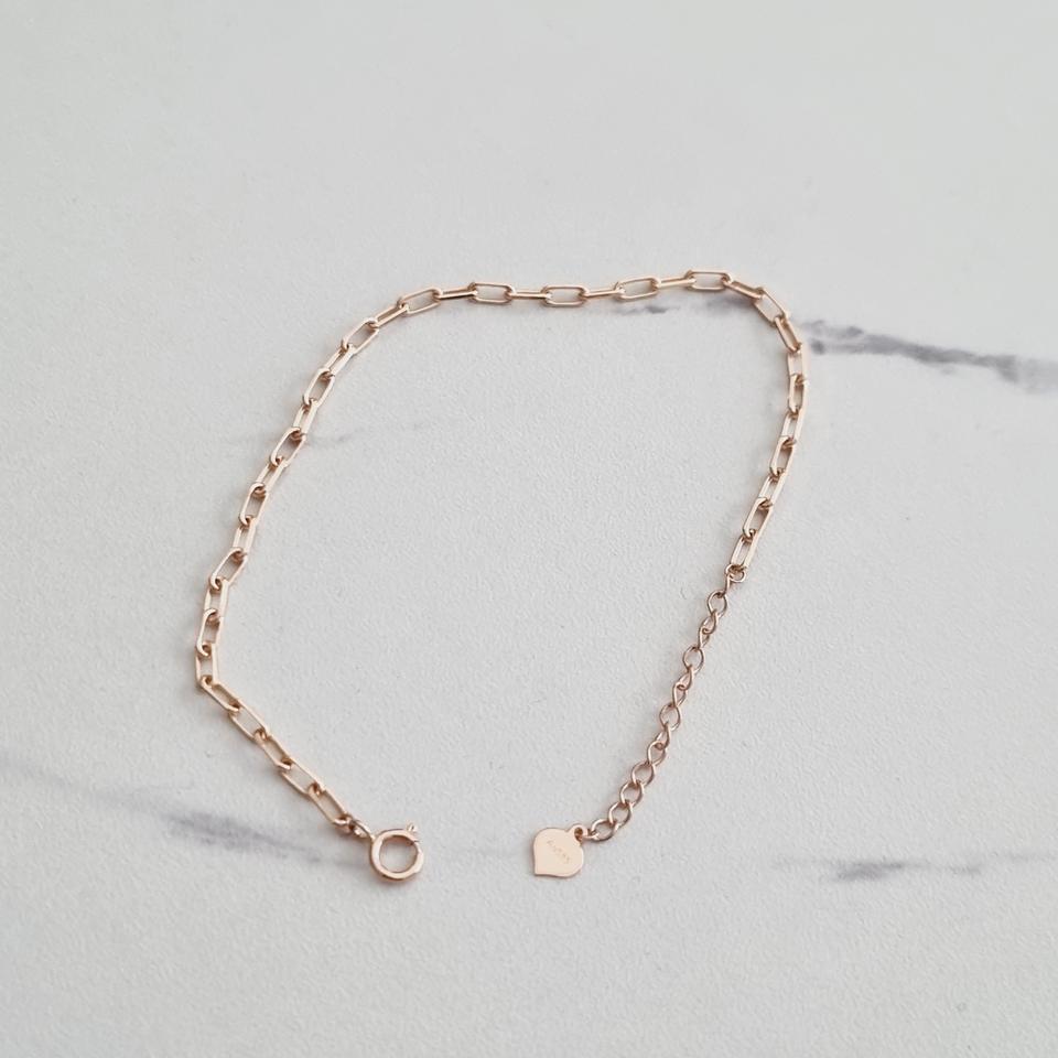 14k클립 팔찌 핑크골드
