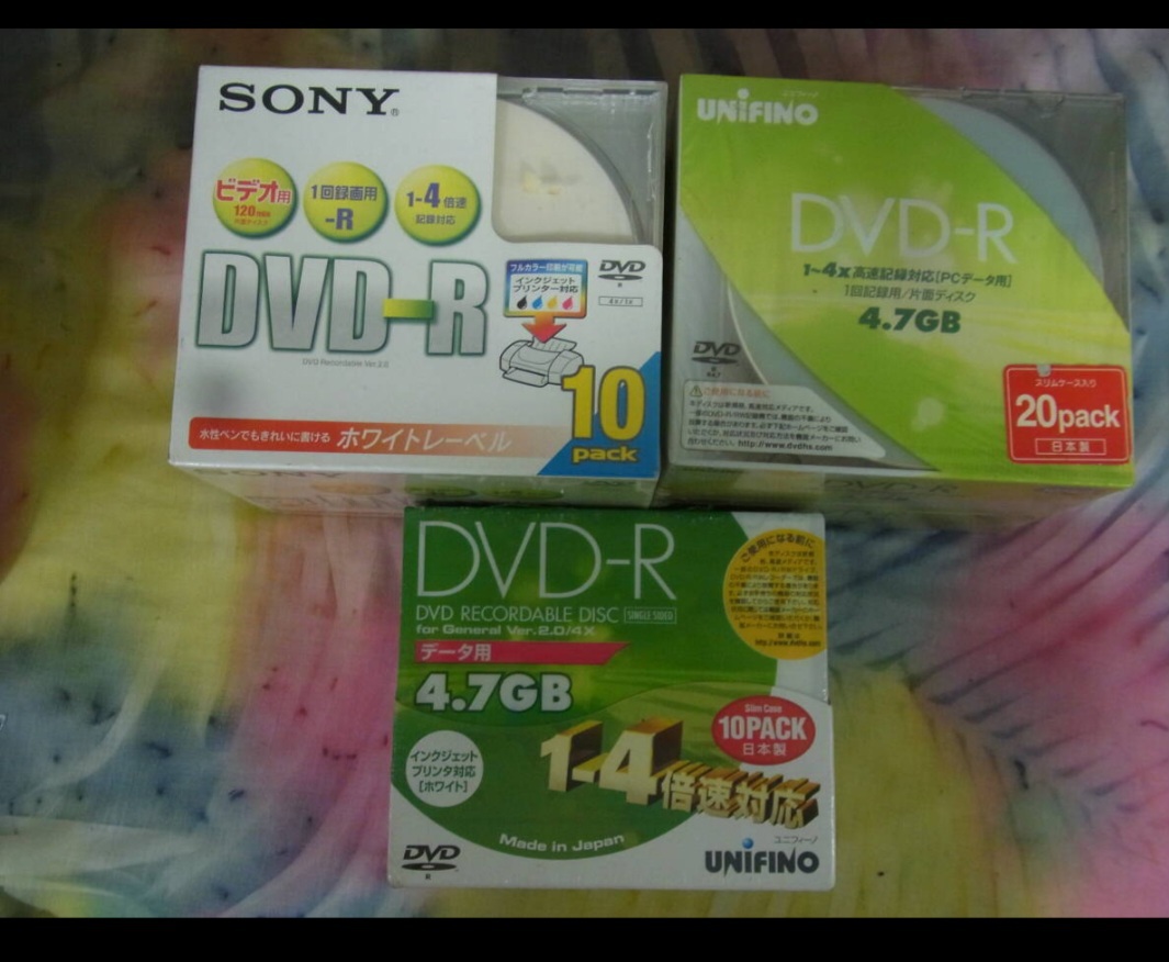DVD-R disc40팩 SONY 10팩 UNIFINO 30팩 합40팩