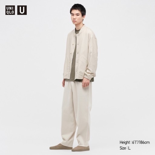 유니클로u 프렌치 립 팬츠 L