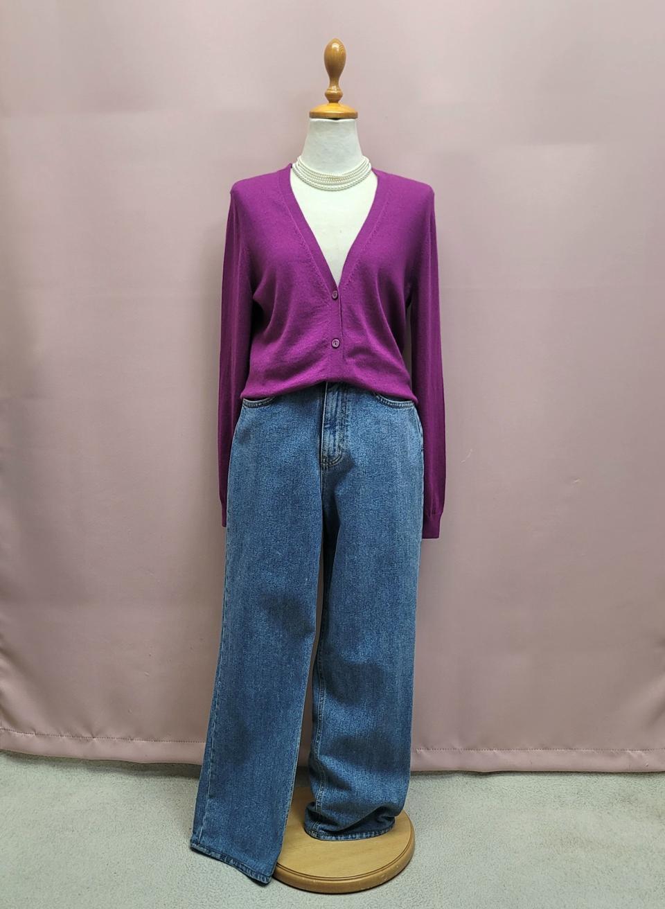 베이지보울 중청 데님팬츠 청바지