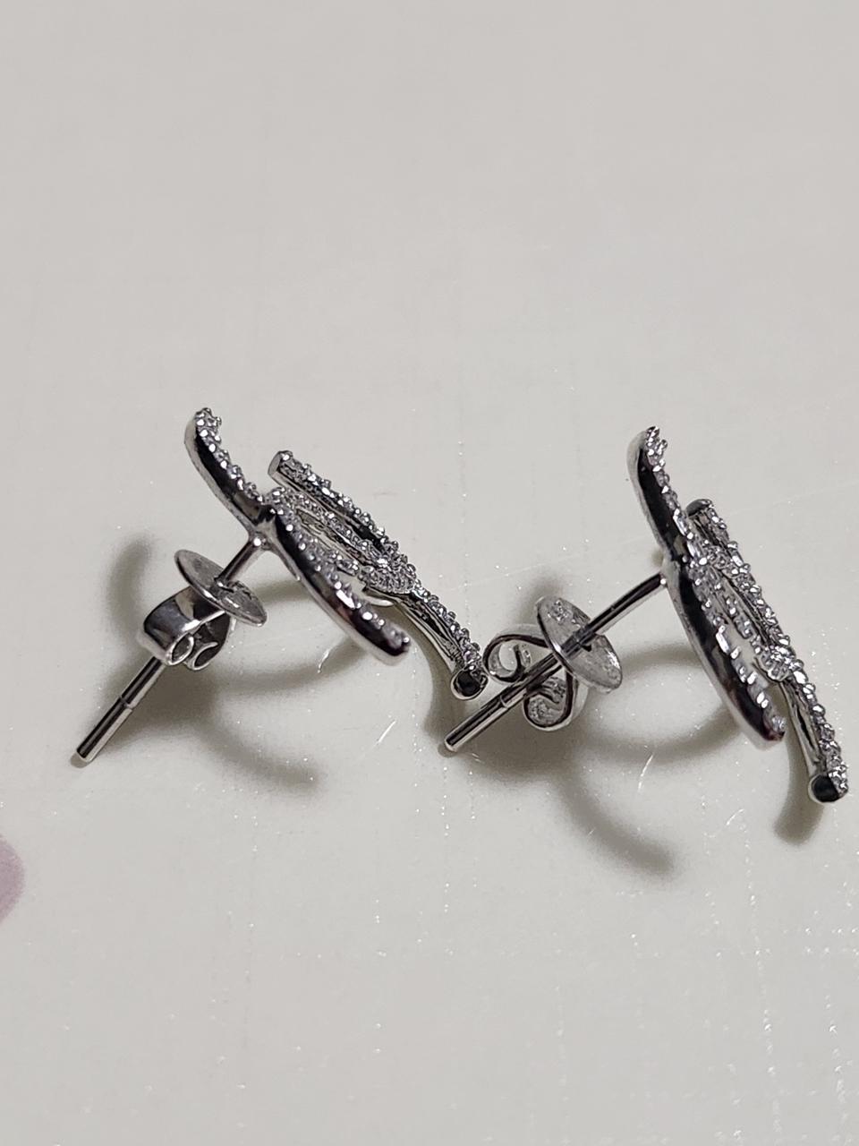 14k 화이트 귀걸이