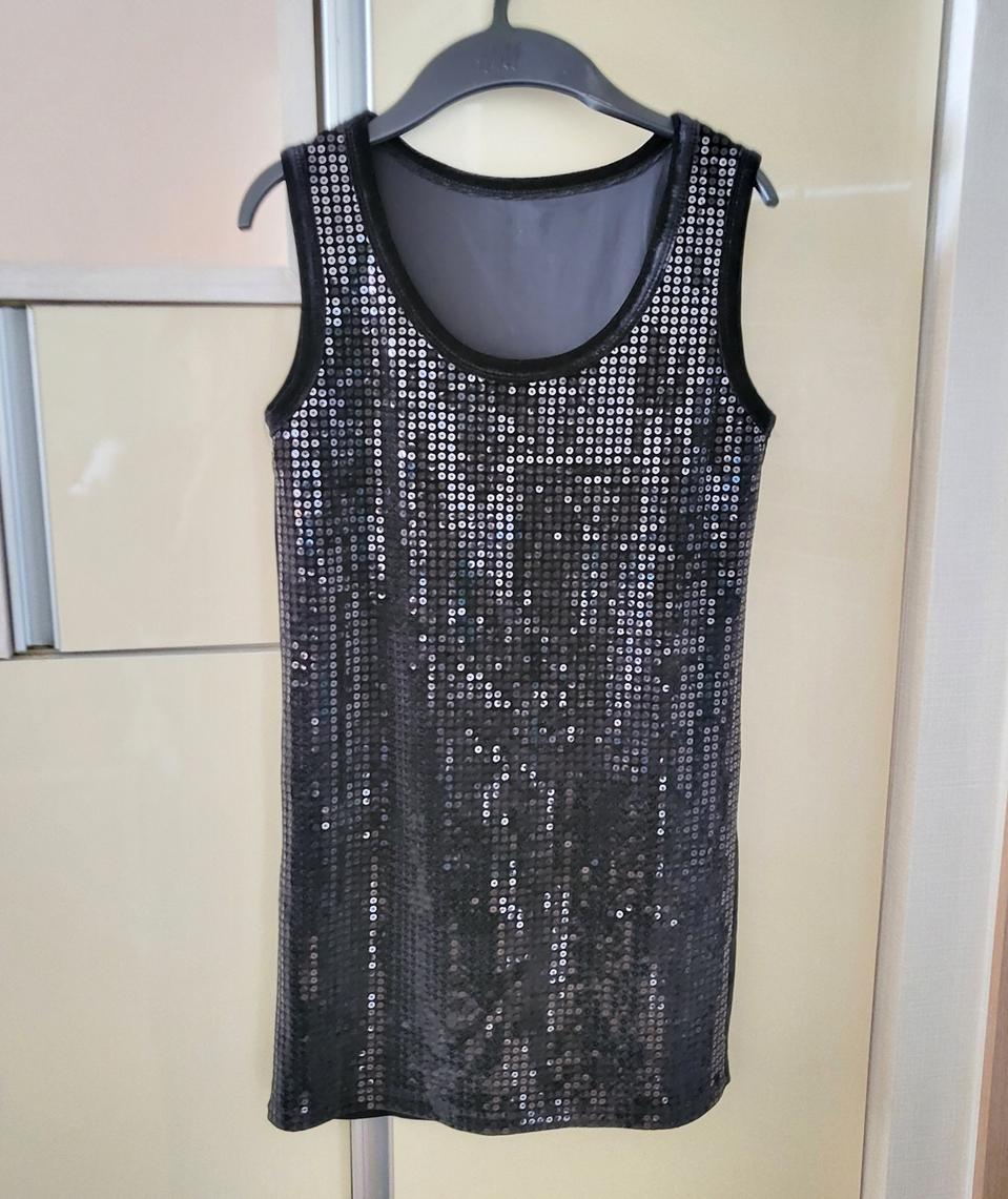 벨벳스팽글 나시원피스