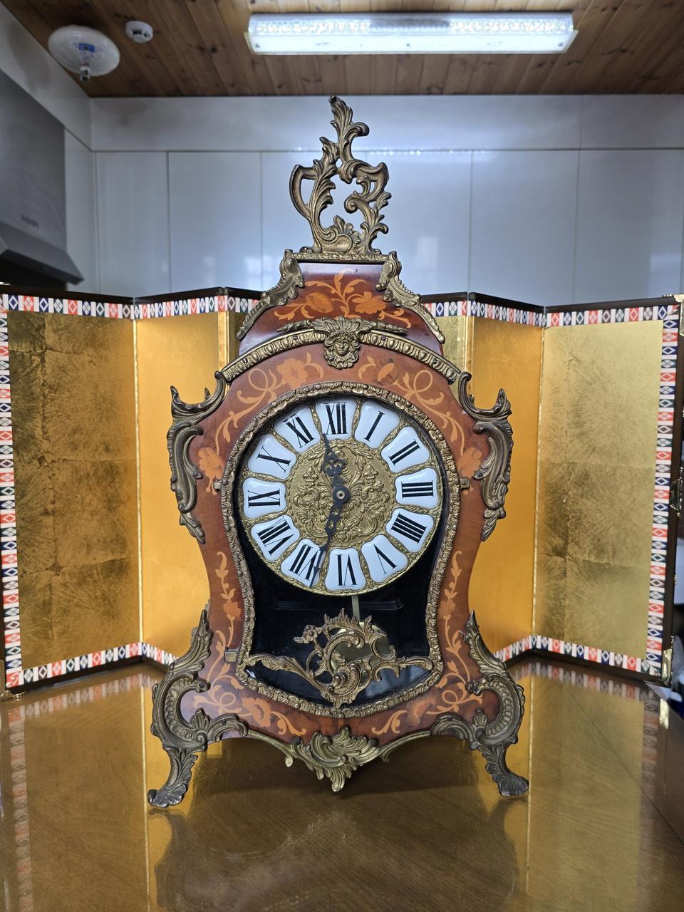 명품 이태리제 빈티지 탁상시계