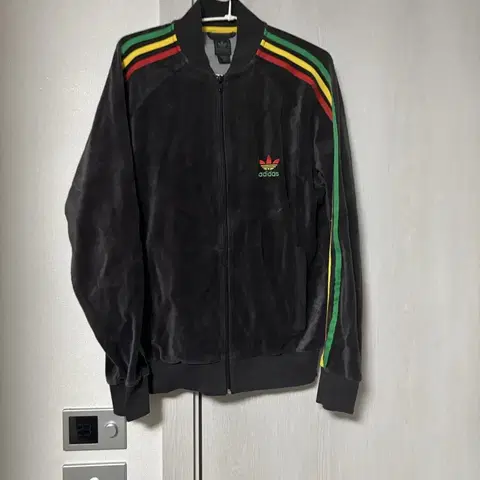 아디다스 자메이카 국대 벨벳 슈퍼스타 트랙탑(100)