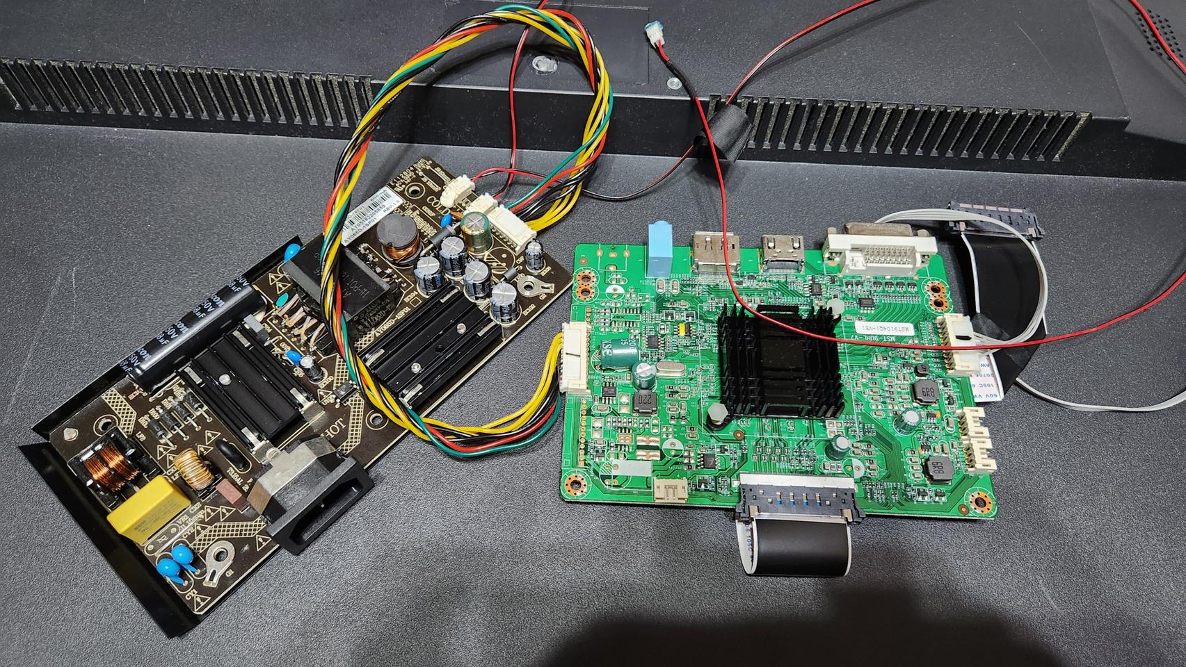 한성 3257 커브드 모니터  보드