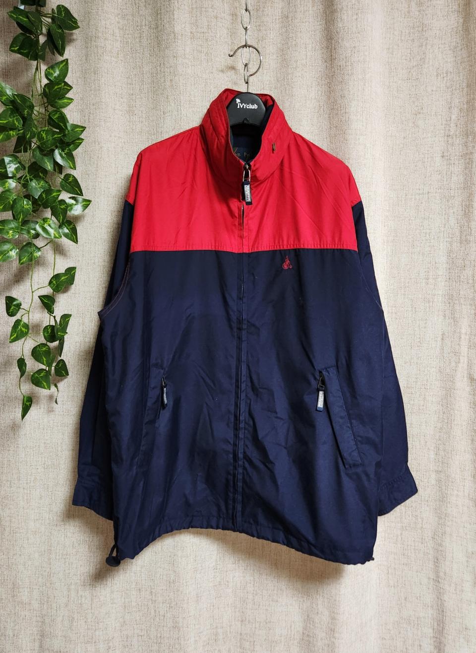 빈폴(Bean Pole)배색 바람막이 방풍 자켓