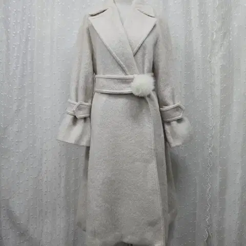 BAZAAR 울50%코트 롱코트 F