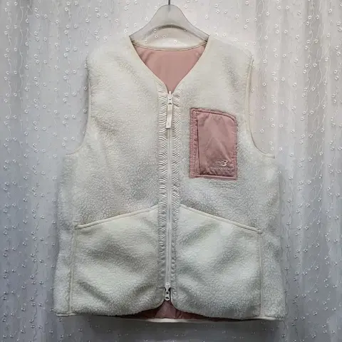 뉴발란스 양면 베스트 리버서블플리스조끼 S
