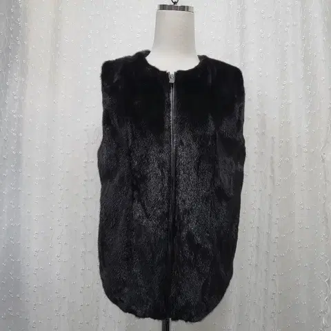 대동모피 노카라 밍크 베스트 밍크조끼 S