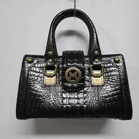 메트로시티 악어가죽가방 토드백