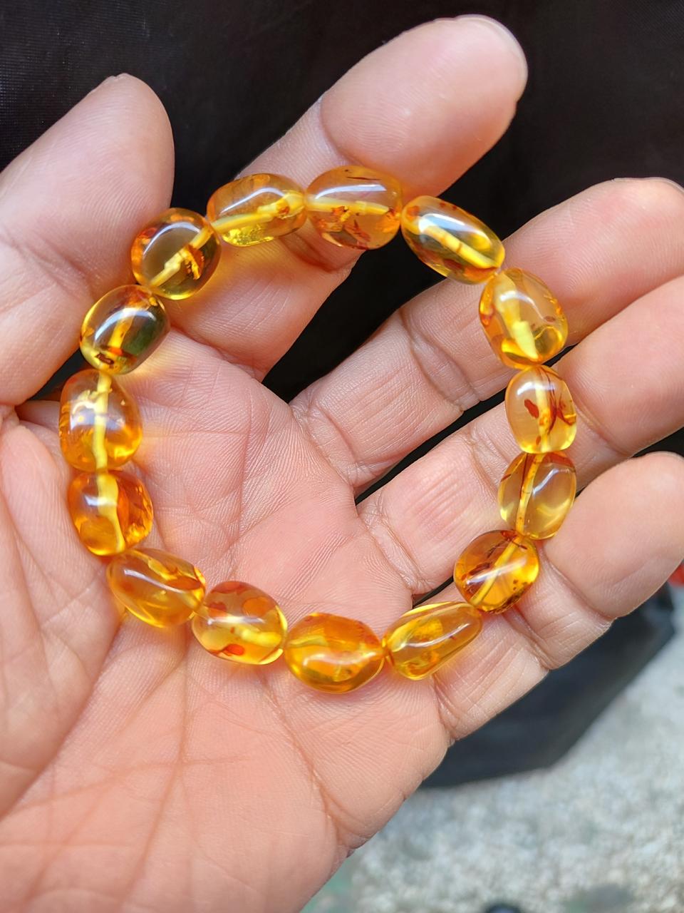 천연 호박팔찌