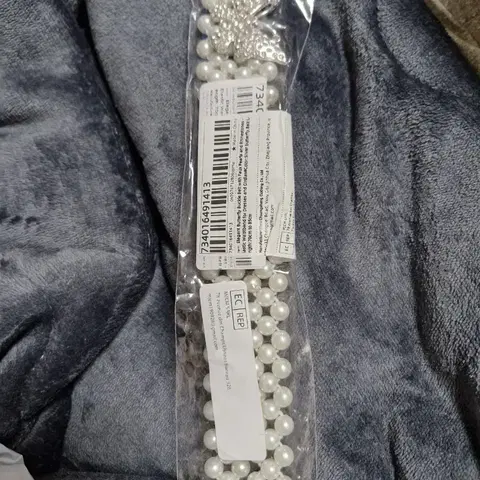 모조진주 나비큐빅 허리띠 새상품