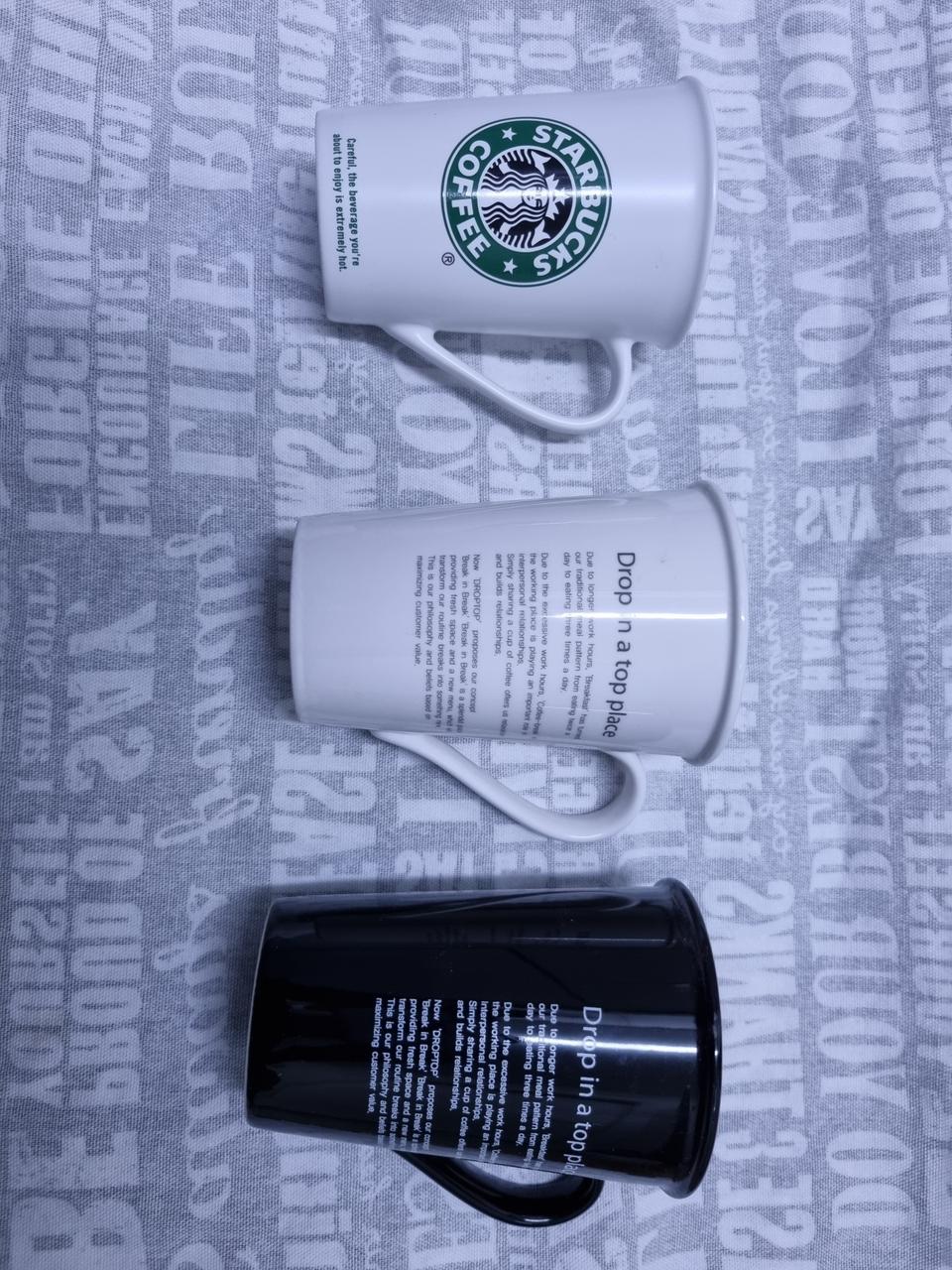 [새상품]스벅잔1+드롭탑머그컵2잔