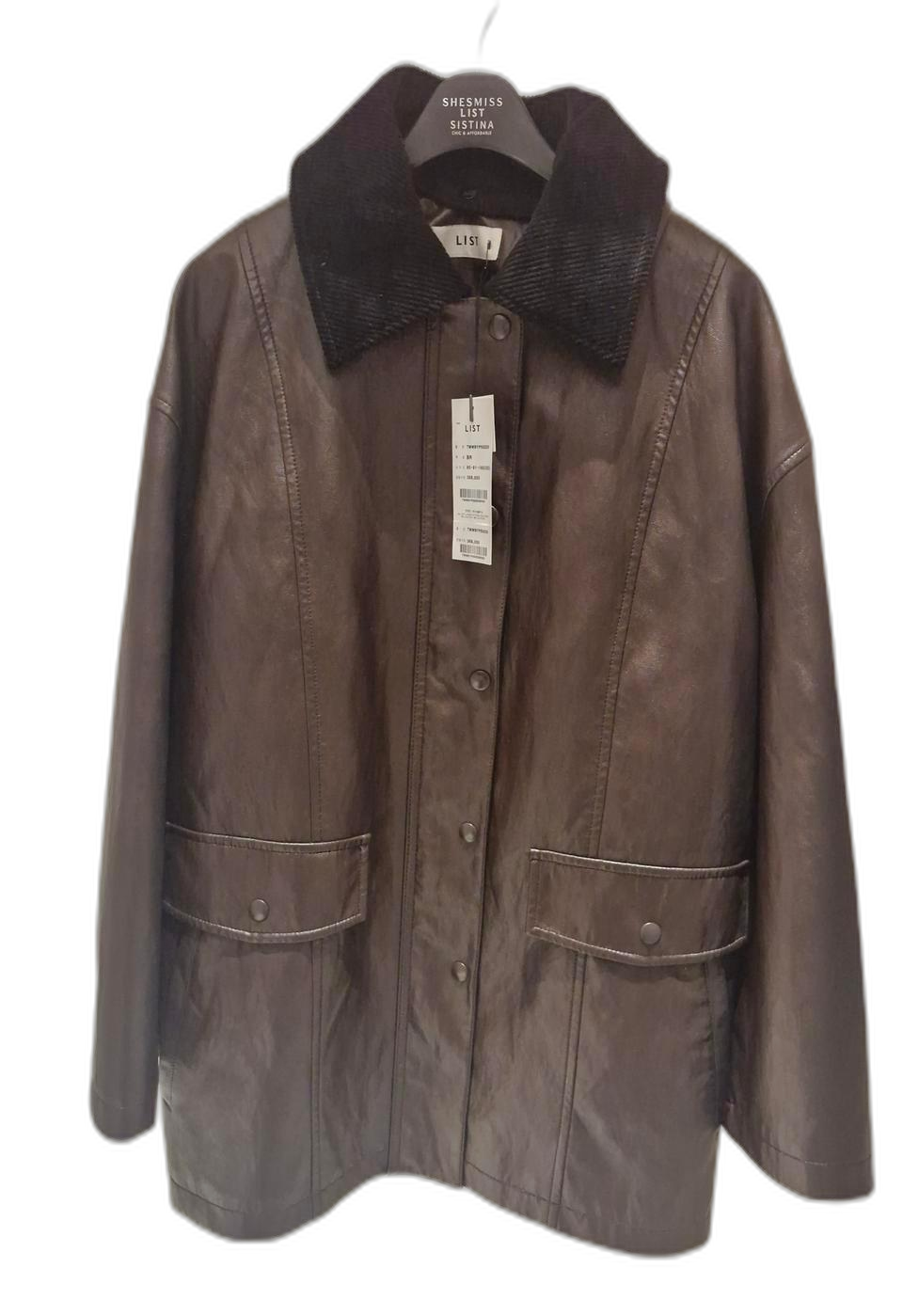 리스트신상 55 브라운 가죽자켓