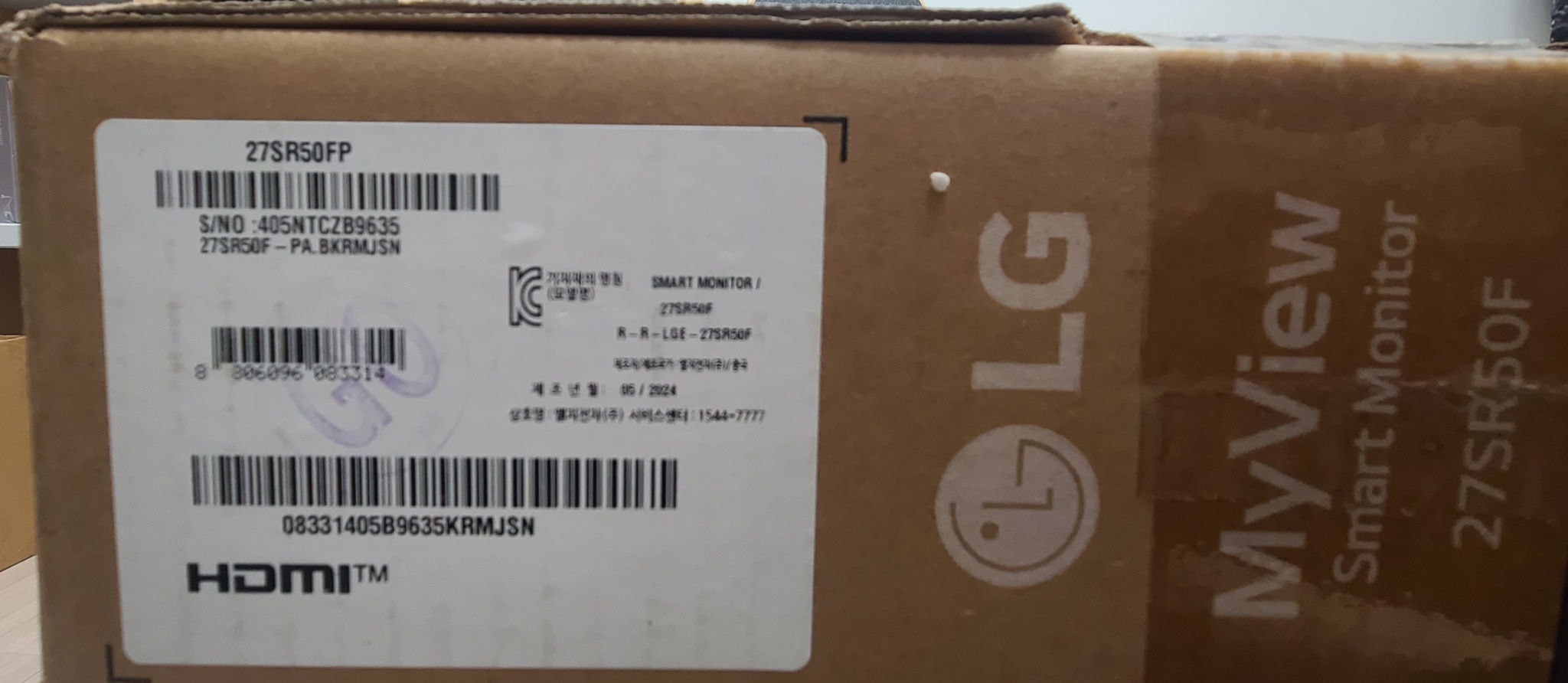 LG전자 27SR50FP 27인치 스마트 모니터 IPTV (미개봉)