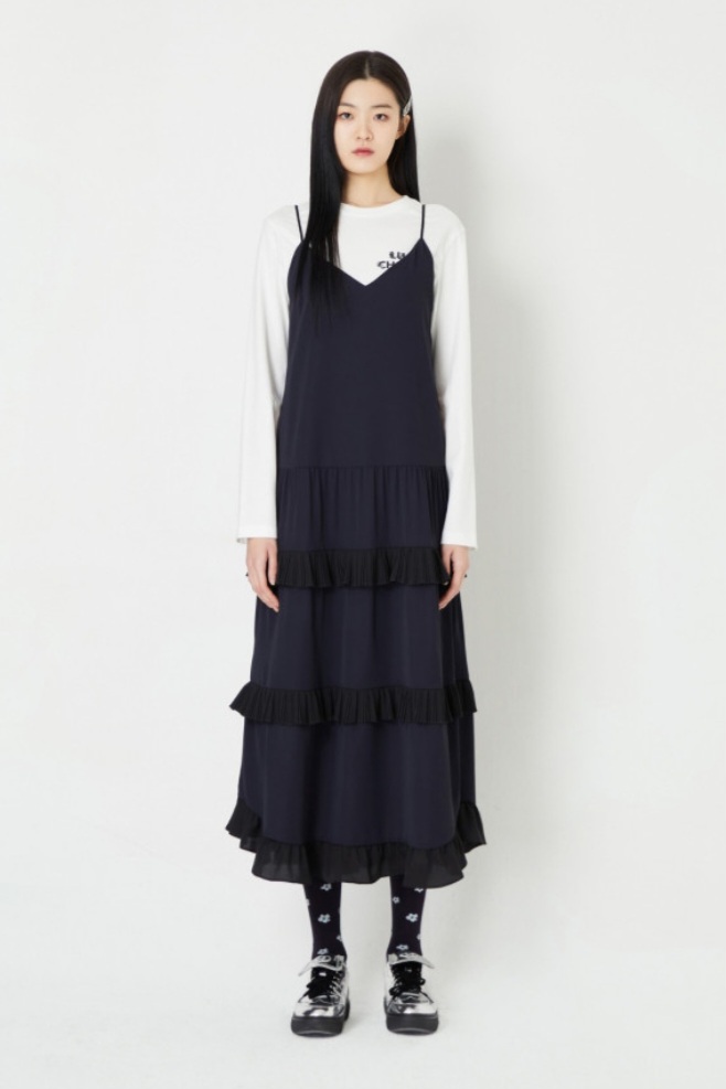 럭키슈에뜨 레이어드 원피스 새제품