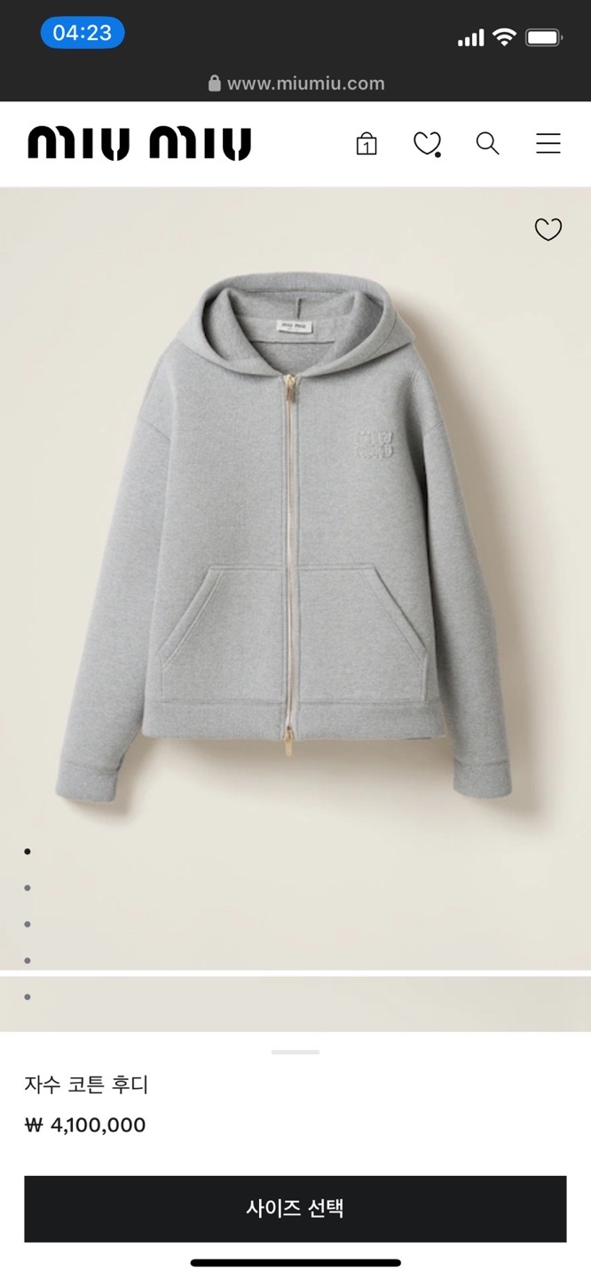 자라 후디 (루즈핏) 미착용