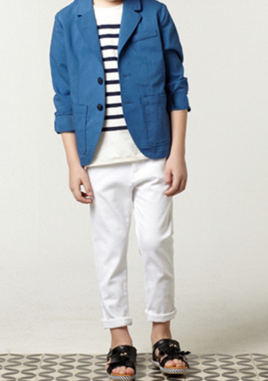 새것.정품 BEEN 빈 공용 간절기 블루 자켓♡가격내림