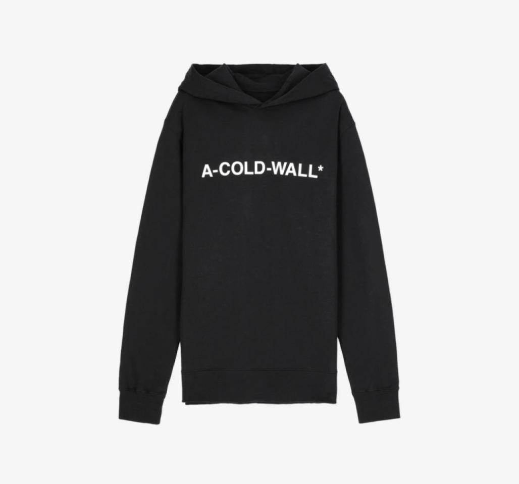 어콜드월 에센셜 로고 후드티