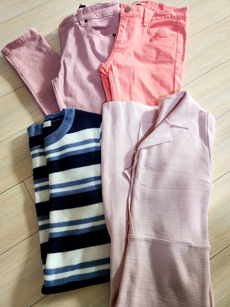 여성의류4종셋트(바지,원피스)