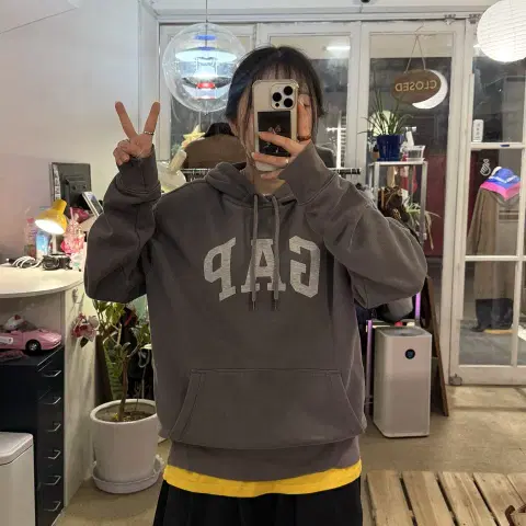 (정품) Gap 갭 카키 브라운 후드