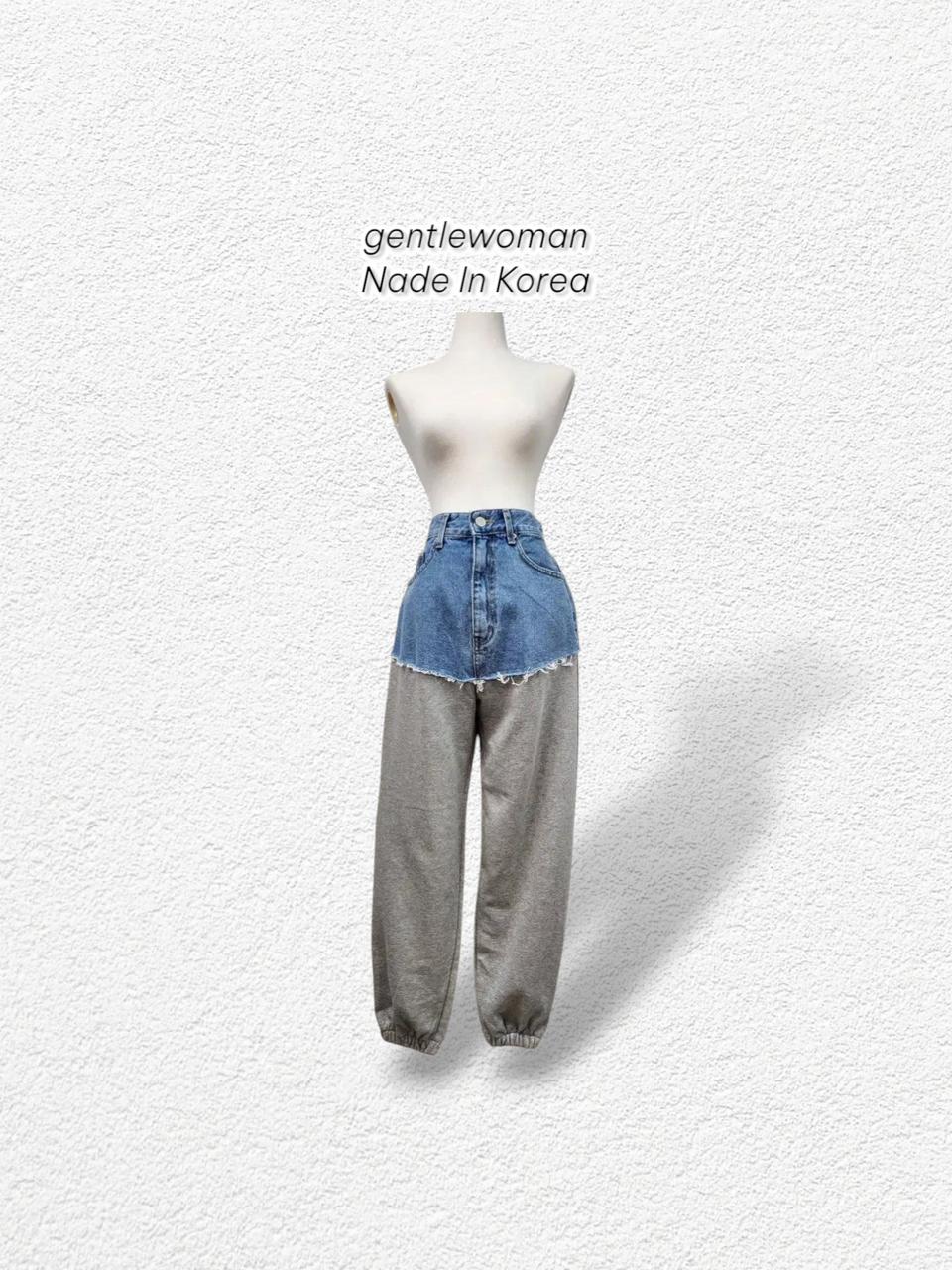 젠틀 우먼_트레이닝데님바지 S,M