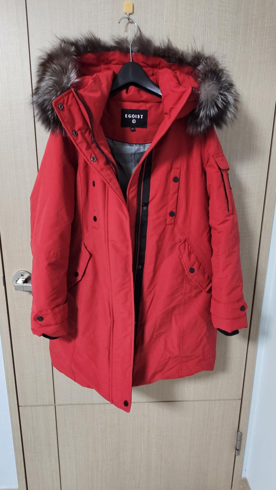 egoist 패딩 오리털 레드 55