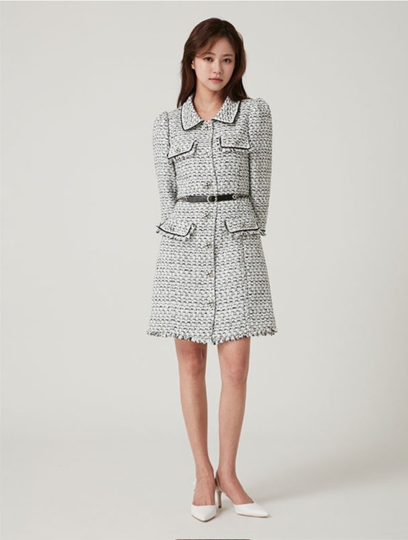 egoist 트위드 원피스 55