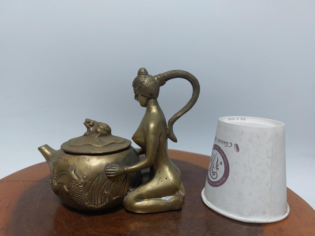 동 주전자 여인상- 만물당(검색)  민속품. 동부론즈. 동제품