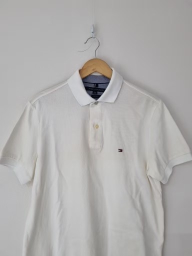 타미힐피거 화이트 반팔카라티(100사이즈)