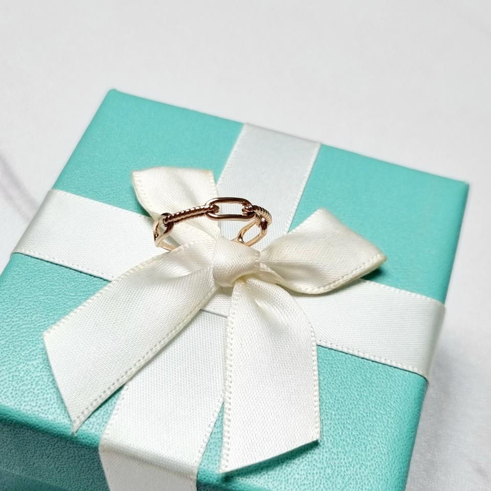 18k체인 반지12호 핑크골드